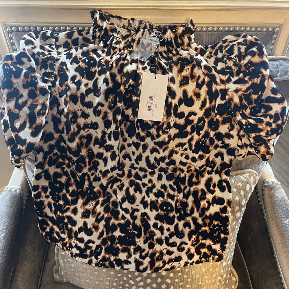 THML Leopard print top-NWT